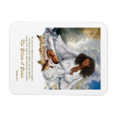 De Prins van de Vrede. Angel en Baby Jesus Magnet Magneet (Horizontaal)