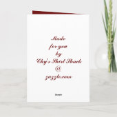 De Prins van de Vrede Feestdagen Kaart (Achterkant)