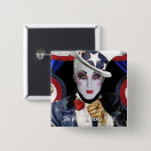 De prins wil je! vierkante button 5,1 cm (Voorkant /achterkant)