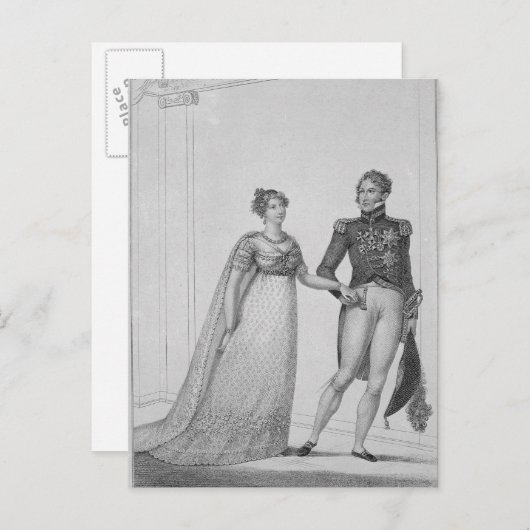 De prinses Charlotte van Wales en Prince Briefkaart (Voorkant / Achterkant)