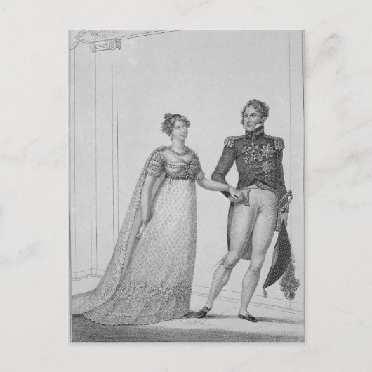 De prinses Charlotte van Wales en Prince Briefkaart (Voorkant)