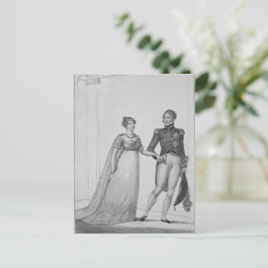 De prinses Charlotte van Wales en Prince Briefkaart (Staand voorkant)