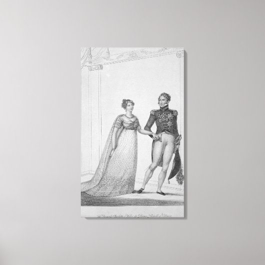 De prinses Charlotte van Wales en Prince Canvas Afdruk (Voorkant)