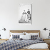 De prinses Charlotte van Wales en Prince Canvas Afdruk (Insitu (Slaapkamer))