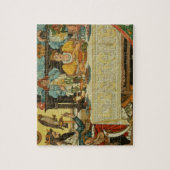 De prinses deelt haar diner met de kikker, van legpuzzel (Verticaal)