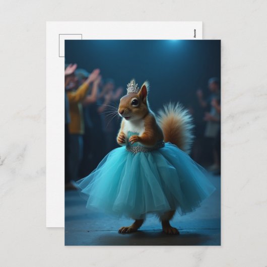 De Prinses Eekhoorn Feestdagenkaart (Voorkant / Achterkant)