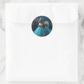 De Prinses Eekhoorn Ronde Sticker (Tas)