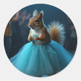 De Prinses Eekhoorn Ronde Sticker