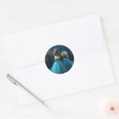 De Prinses Eekhoorn Ronde Sticker (Envelop)