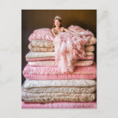 De prinses en de erwt op haar bed briefkaart (Voorkant)