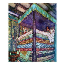 De prinses en de erwt van Edmund Dulac