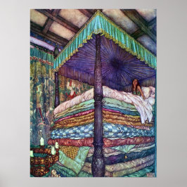 De prinses en de Pea Edmund Dulac Fine Art Poster