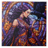 De prinses en de raaf tegeltje (Voorkant)