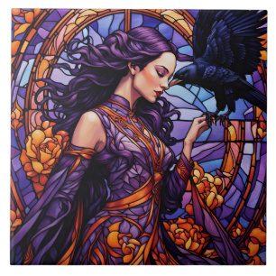 De prinses en de raaf tegeltje