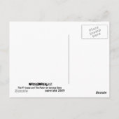 De prinses en de Robot, Briefkaart (Achterkant)