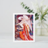 De prinses en de tempelengel briefkaart (Staand voorkant)