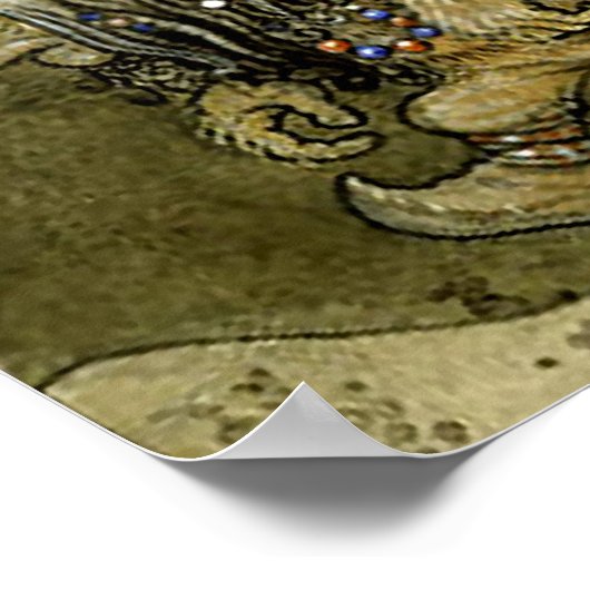 “De Prinses en de Trollen” Aquarel van John B Poster (Hoek)