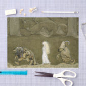 “De Prinses en de Trollen” Aquarel van John B Tissuepapier (Craft)