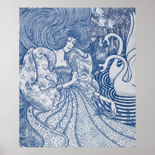 De prinses en de zwaan poster (Voorkant)