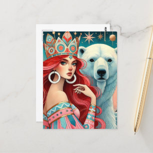 De prinses en het Polar Beer Briefkaart