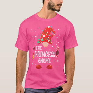 De prinses Gnome Matching Family Kerstgenoomkoepel T-shirt