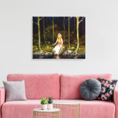 De prinses in het bos canvas afdruk (Insitu (Woonkamer))