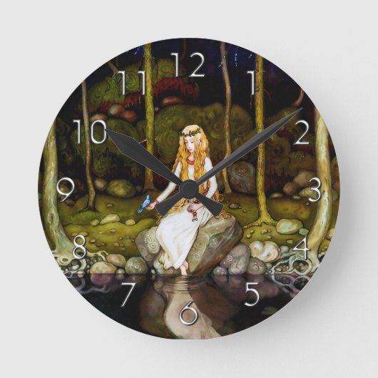 De prinses in het bos ronde klok (Voorkant)