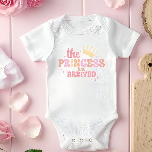 "De prinses is aangekomen" Baby Bodysuit Design