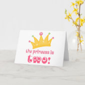 De prinses is twee 2e verjaardagscadeaus kaart (Gele Bloem)