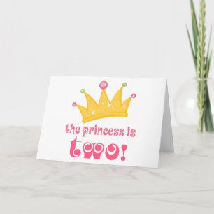 De prinses is tweedaags cadeau. kaart