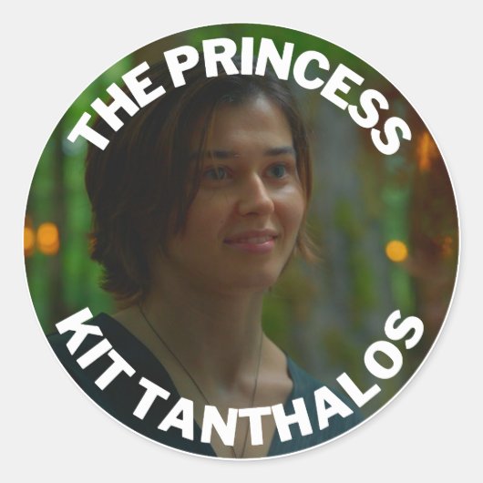 De prinses - Kit Tanthalos Ronde Sticker (Voorkant)