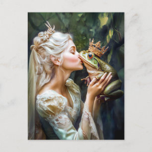 De Prinses kust de Kikkerprins Briefkaart