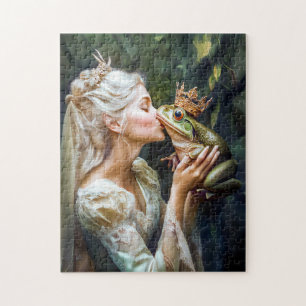 De Prinses kust de Kikkerprins Legpuzzel