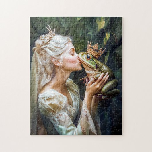 De Prinses kust de Kikkerprins Legpuzzel (Verticaal)