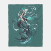 De prinses Mermaid Fleece Deken (Voorkant)