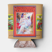 "De prinses Pocahontas" Blikjeskoeler (Voorkant)