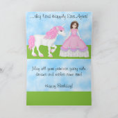 De Prinses, Prins en Eenhoorn verjaardag Kaart (Binnen)