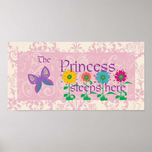 De prinses slaapt hier Poster (Voorkant)