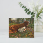 De prinses uit school van Edward Robert Hughes Briefkaart (Staand voorkant)