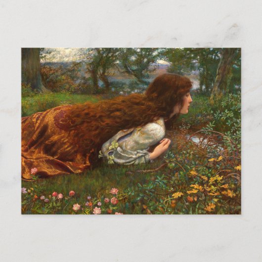 De prinses uit school van Edward Robert Hughes Briefkaart (Voorkant)