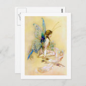 De Prinses van de fee wordt gekleed door Elf Briefkaart (Voorkant / Achterkant)