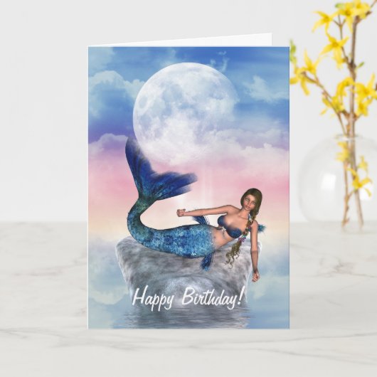 De Prinses van de meermin van de Kaart van de (Gele Bloem)