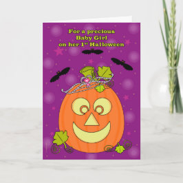 De Prinses van de Pompoen van Eerste Halloween van Kaart