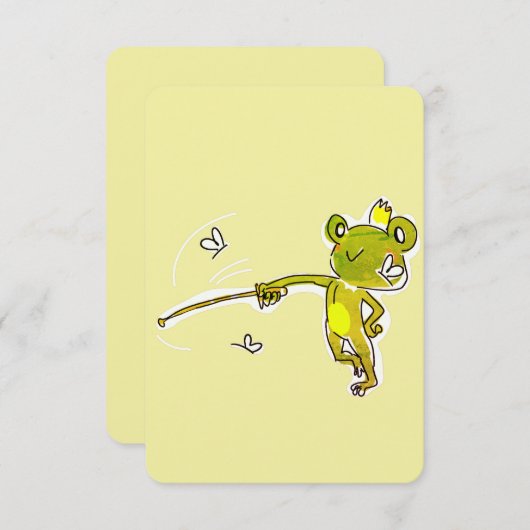 De prinskikker bedankkaart (Voorkant / Achterkant)