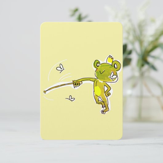 De prinskikker bedankkaart (Staand voorkant)