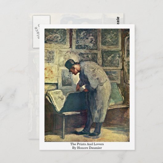 De Prints en overzichten van Honore Daumier Briefkaart (Voorkant / Achterkant)