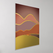 De Prints van de Folie van de gebilde bergen (Laagn)