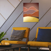 De Prints van de Folie van de gebilde bergen