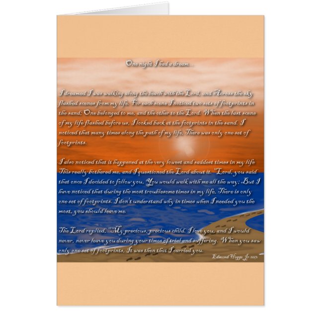 De Prints van de voet in Zand (Voorkant)