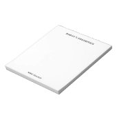 De prioriteiten van vandaag zwart-wit Jotter Notitieblok (Linkerzijde)